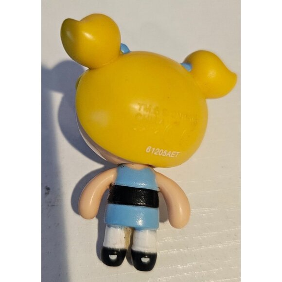 Powerpuff Girls Bubbles Cartoon Network Mini Figure 2.5" Blue Yellow Toy - Picture 2 of 7